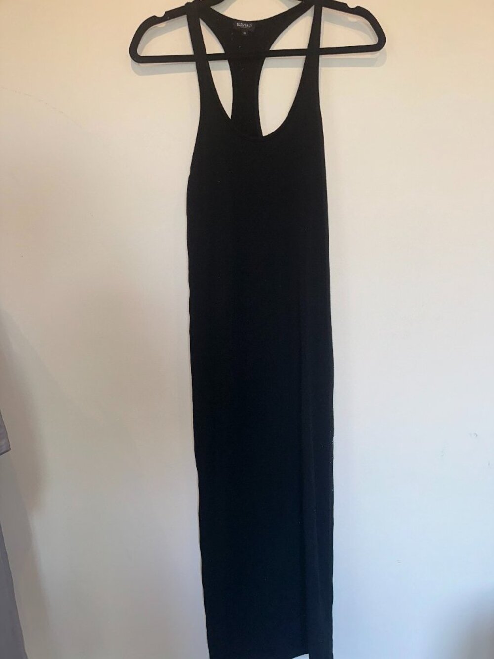 Bleusalt Women's Black Racerback Midi Dress